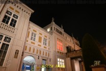 Die beleuchtete Villa Stuck an der Münchner Prinzregentenstraße. (Bild: Stefan Siedler)